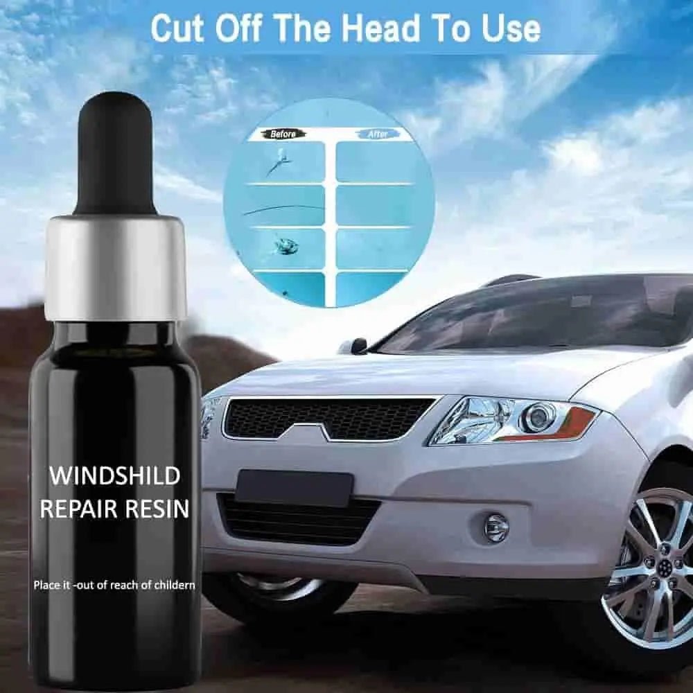 Windshield Repair Resin Kit – DIY Glass Crack Fix for Cars, Mirrors & Screens - Fixivoo