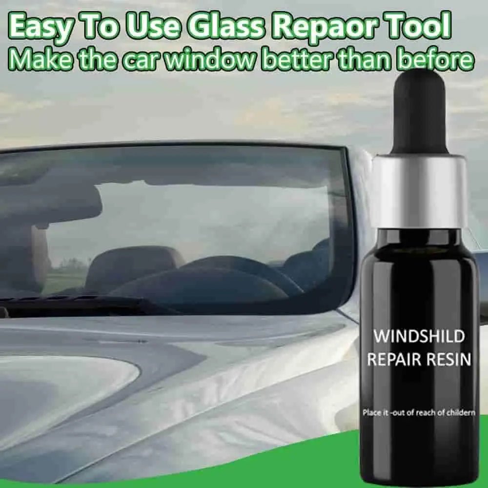 Windshield Repair Resin Kit – DIY Glass Crack Fix for Cars, Mirrors & Screens - Fixivoo