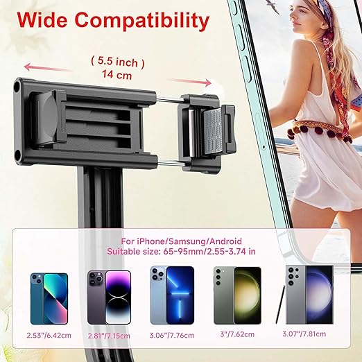 3 - in - 1 Extendable Selfie Stick Tripod with Bluetooth Remote & LED Flash - Fixivoo
