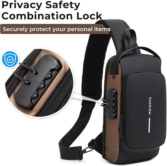 Unisex Sling Bag for Men & Women – Compact Crossbody Travel Shoulder Bag 14s9bc-ez