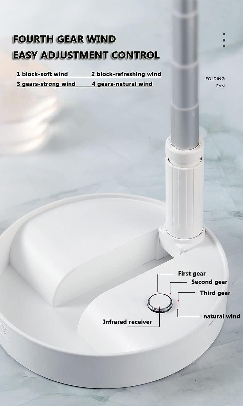 Adjustable Height Telescopic Rechargeable Standing Fan Rechargeable Pedestal Fan 14s9bc-ez