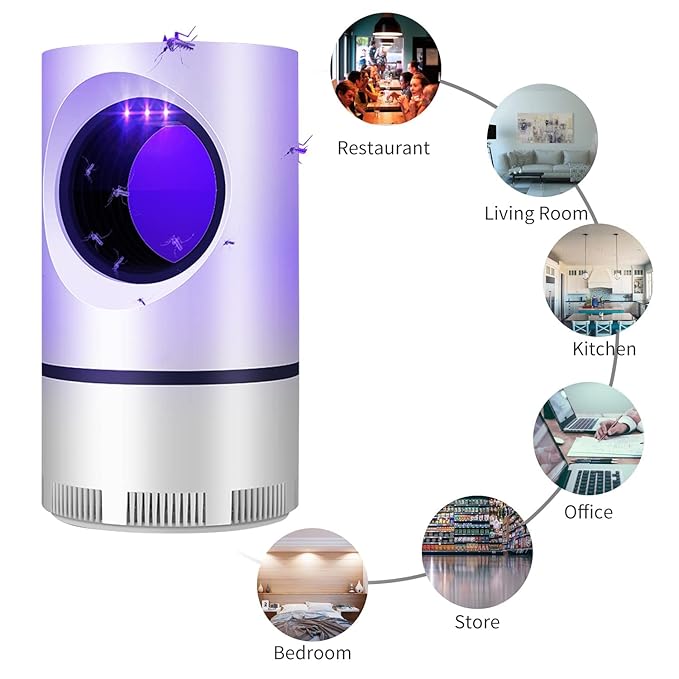 Electronic Mosquito Killer Lamp – Silent UV Light Trap for Home & Bedroom 14s9bc-ez