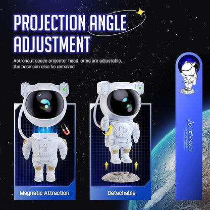 Astronaut Galaxy Projector – 360° Rotating Star Night Light with Remote Control 14s9bc-ez