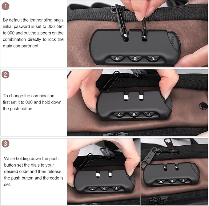 Unisex Sling Bag for Men & Women – Compact Crossbody Travel Shoulder Bag 14s9bc-ez