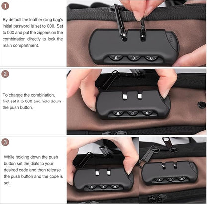 Unisex Sling Bag for Men & Women – Compact Crossbody Travel Shoulder Bag 14s9bc-ez