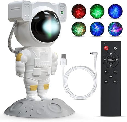 Astronaut Galaxy Projector – 360° Rotating Star Night Light with Remote Control 14s9bc-ez