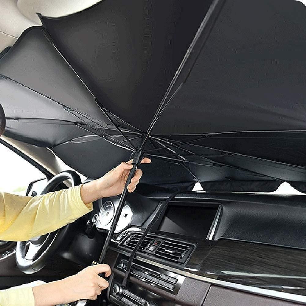 Car Windshield Sun Shade Umbrella – Foldable UV Heat Protector for Cars 14s9bc-ez