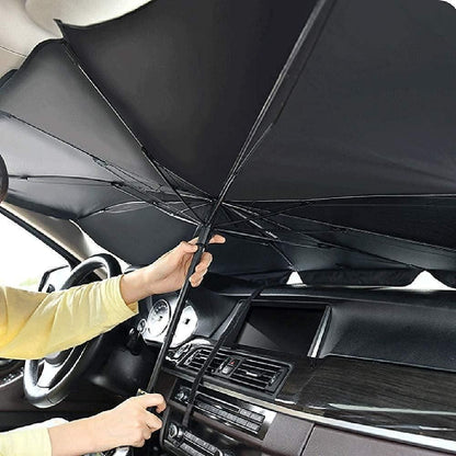 Car Windshield Sun Shade Umbrella – Foldable UV Heat Protector for Cars 14s9bc-ez