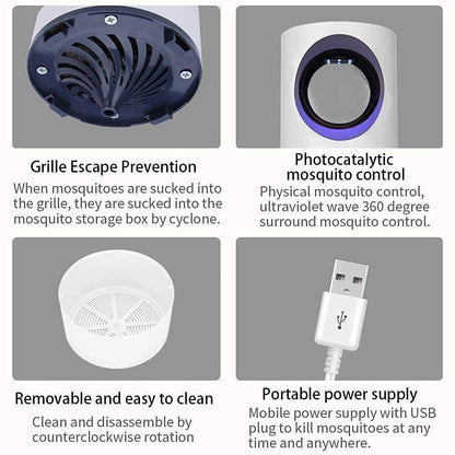 Electronic Mosquito Killer Lamp – Silent UV Light Trap for Home & Bedroom - Fixivoo