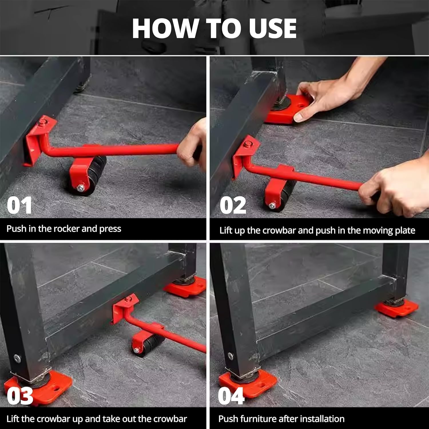Furniture Lifter & Mover Tool Set – Heavy Duty Shifting & Moving Kit - Fixivoo