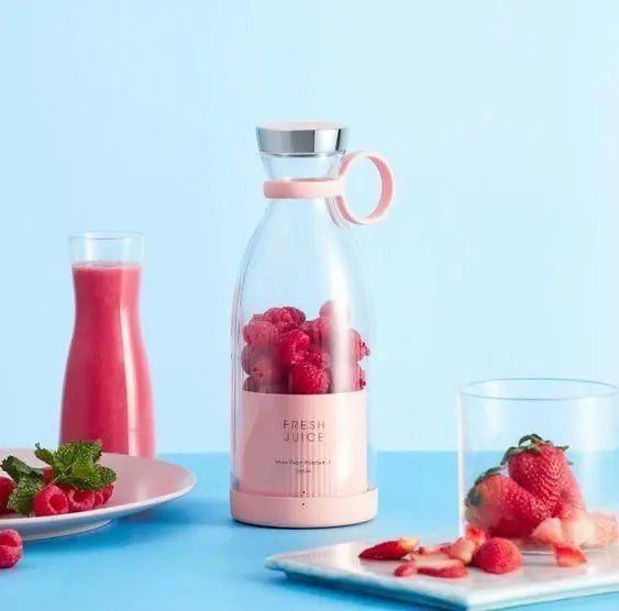 Portable USB Rechargeable Mini Juicer Blender – 380ml for Travel, Gym & Office Use - Fixivoo