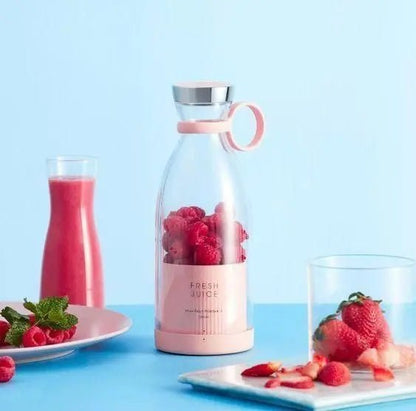 Portable USB Rechargeable Mini Juicer Blender – 380ml for Travel, Gym & Office Use - Fixivoo