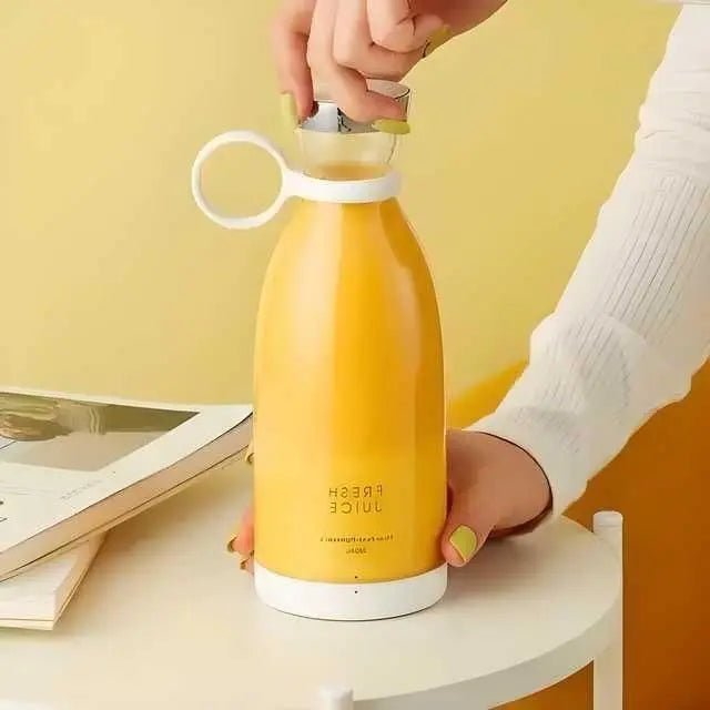 Portable USB Rechargeable Mini Juicer Blender – 380ml for Travel, Gym & Office Use - Fixivoo