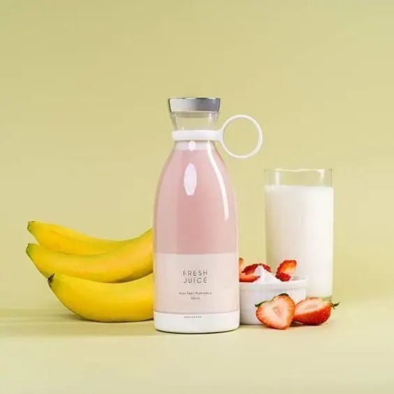 Portable USB Rechargeable Mini Juicer Blender – 380ml for Travel, Gym & Office Use - Fixivoo