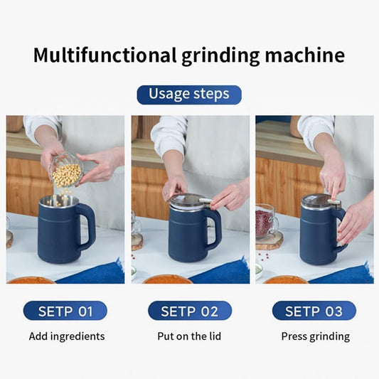 Stainless Steel Electric Grinder – Herbs, Spices, Coffee & Nuts - Fixivoo