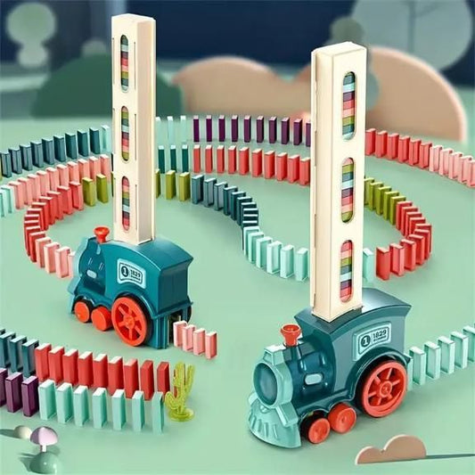 Train Toy Domino Set for Kids – BPA Free Plastic with Sound Effects - Fixivoo
