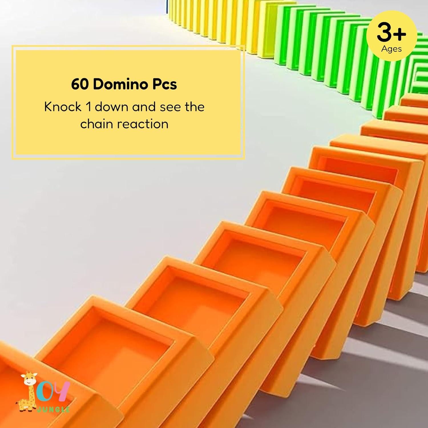 Train Toy Domino Set for Kids – BPA Free Plastic with Sound Effects - Fixivoo