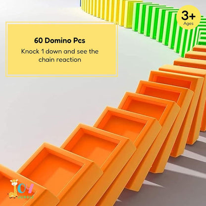 Train Toy Domino Set for Kids – BPA Free Plastic with Sound Effects - Fixivoo