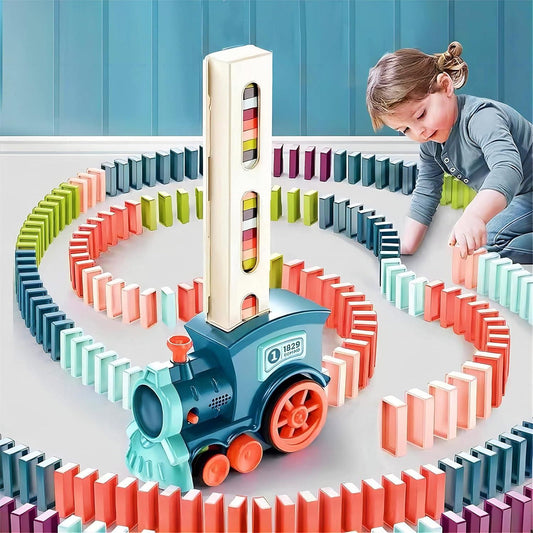 Train Toy Domino Set for Kids – BPA Free Plastic with Sound Effects - Fixivoo