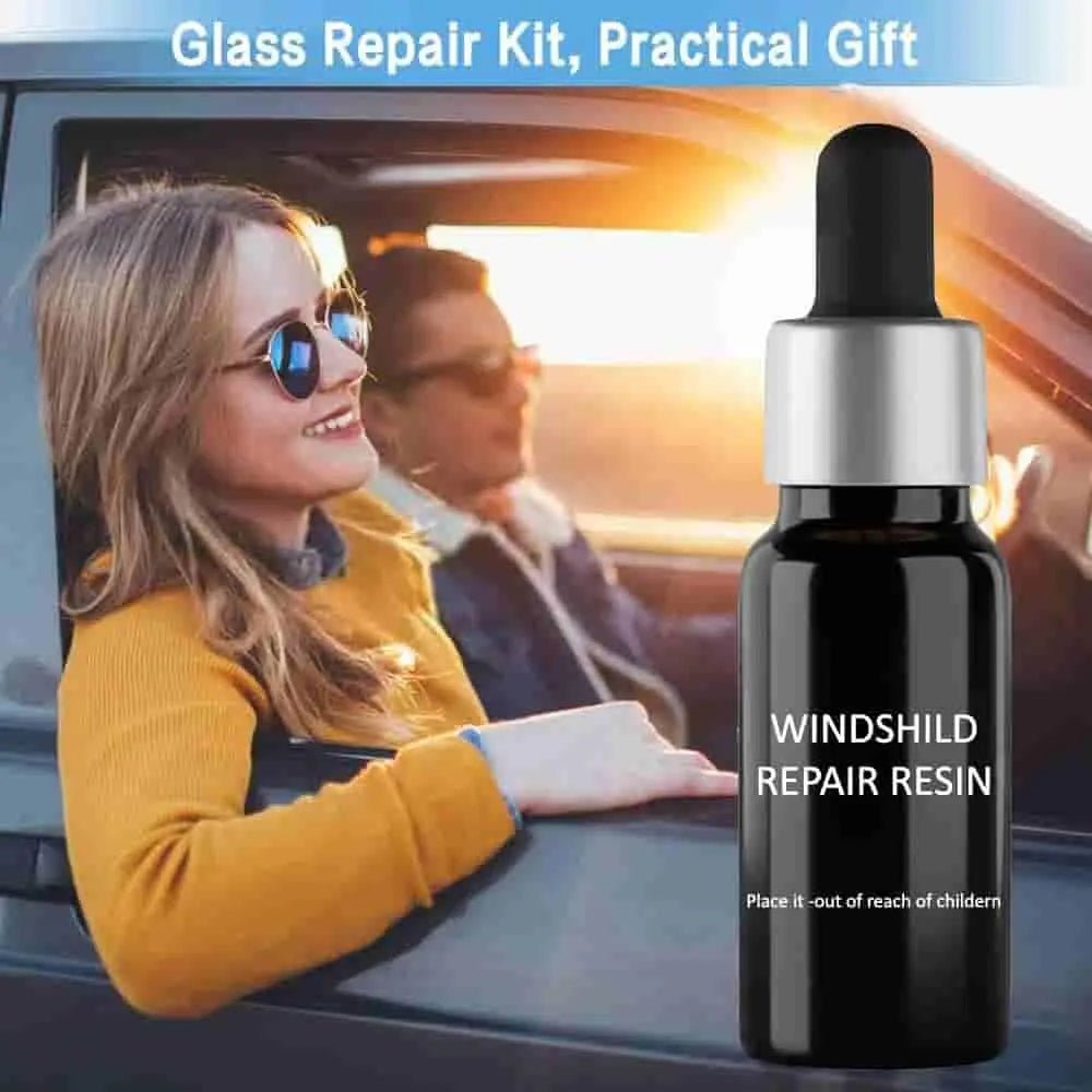Windshield Repair Resin Kit – DIY Glass Crack Fix for Cars, Mirrors & Screens - Fixivoo
