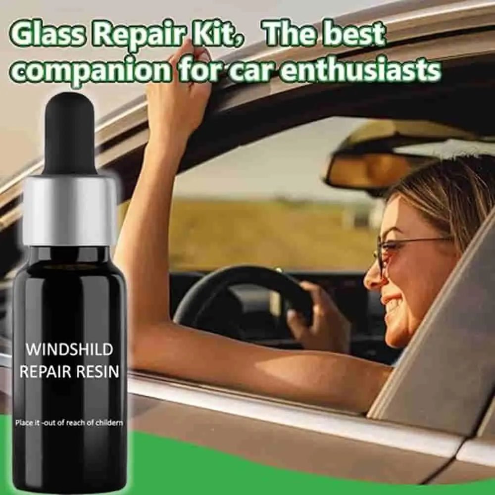 Windshield Repair Resin Kit – DIY Glass Crack Fix for Cars, Mirrors & Screens - Fixivoo