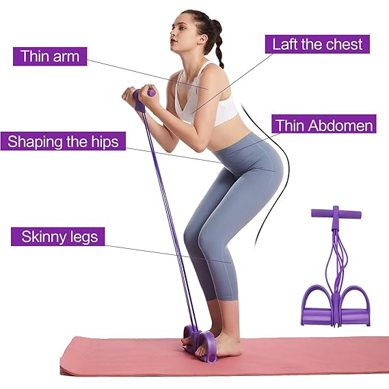 Yoga Pedal Puller Resistance Band – Portable Fitness & Exercise Equipment for Home Workouts - Fixivoo